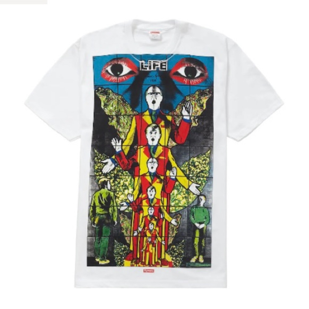 Supreme Gilbert and George life tee size med NWT